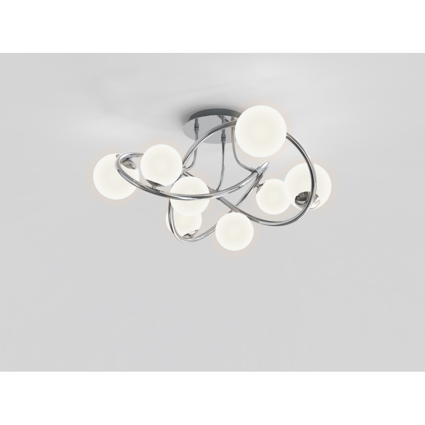 Wofi 9014-807 - Candelabro integrado LED NANCY 8xG9/3,5W/230V cromado brilhante