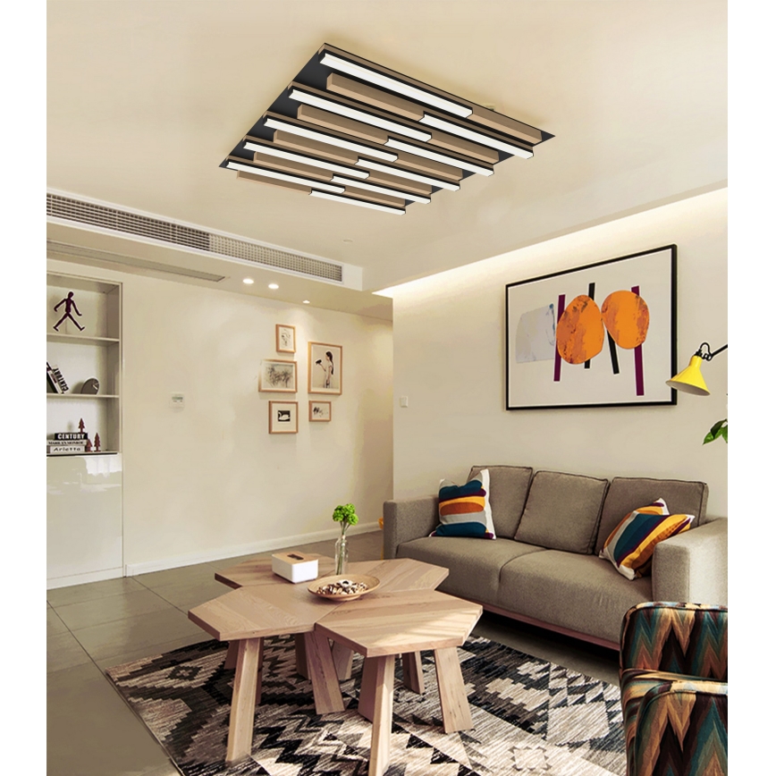 Wofi 9031-1006 - Luminária de teto LED dimmerizável PALERMO LED/40W/230V seringueira