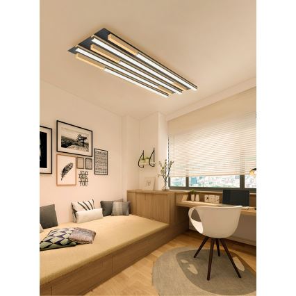 Wofi 9031-506L - Luminária de teto LED dimmerizável PALERMO LED/57W/230V seringueira