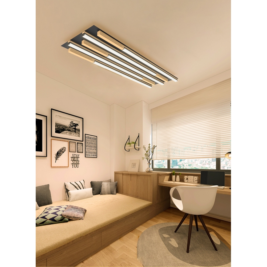 Wofi 9031-506L - Luminária de teto LED dimmerizável PALERMO LED/57W/230V seringueira