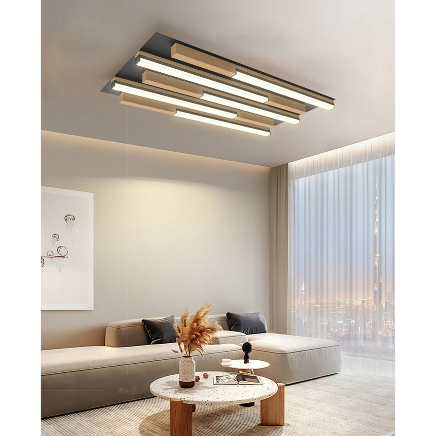 Wofi 9031-506S - Luminária de teto LED dimável PALERMO LED/34W/230V seringueira