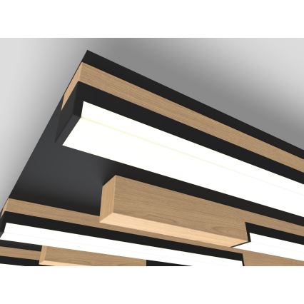 Wofi 9031-606 - Luminária de teto LED dimmerizável PALERMO LED/26W/230V seringueira