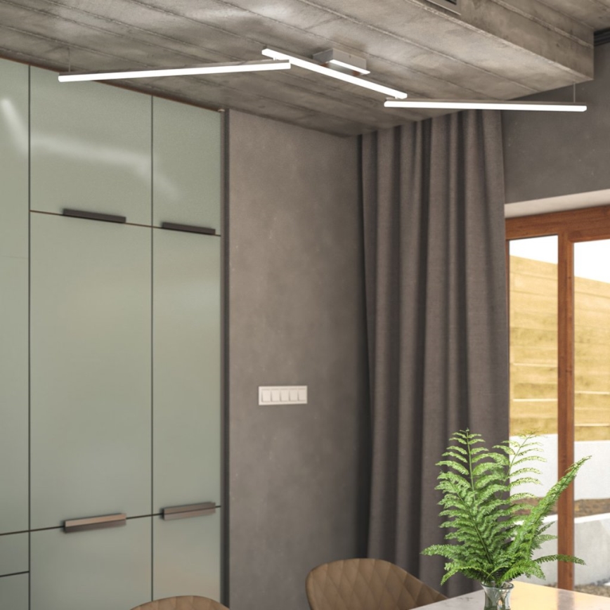 Wofi 9163.03.01.0000 - Candelabro integrado LED CLAY 3xLED/10W/230V