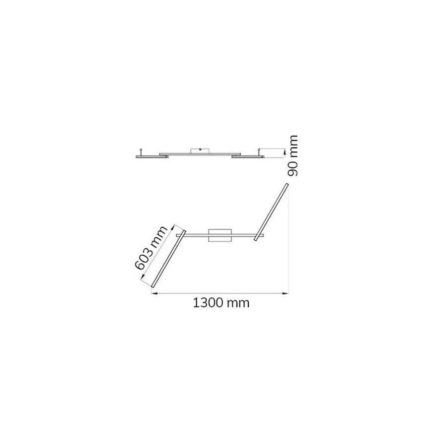 Wofi 9163.03.01.0000 - Candelabro integrado LED CLAY 3xLED/10W/230V