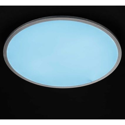 Wofi 9457.01.70.9600 - Iluminação de teto LED com regulação LINOX LED/34W/230V 3000-6000K + controlo remoto