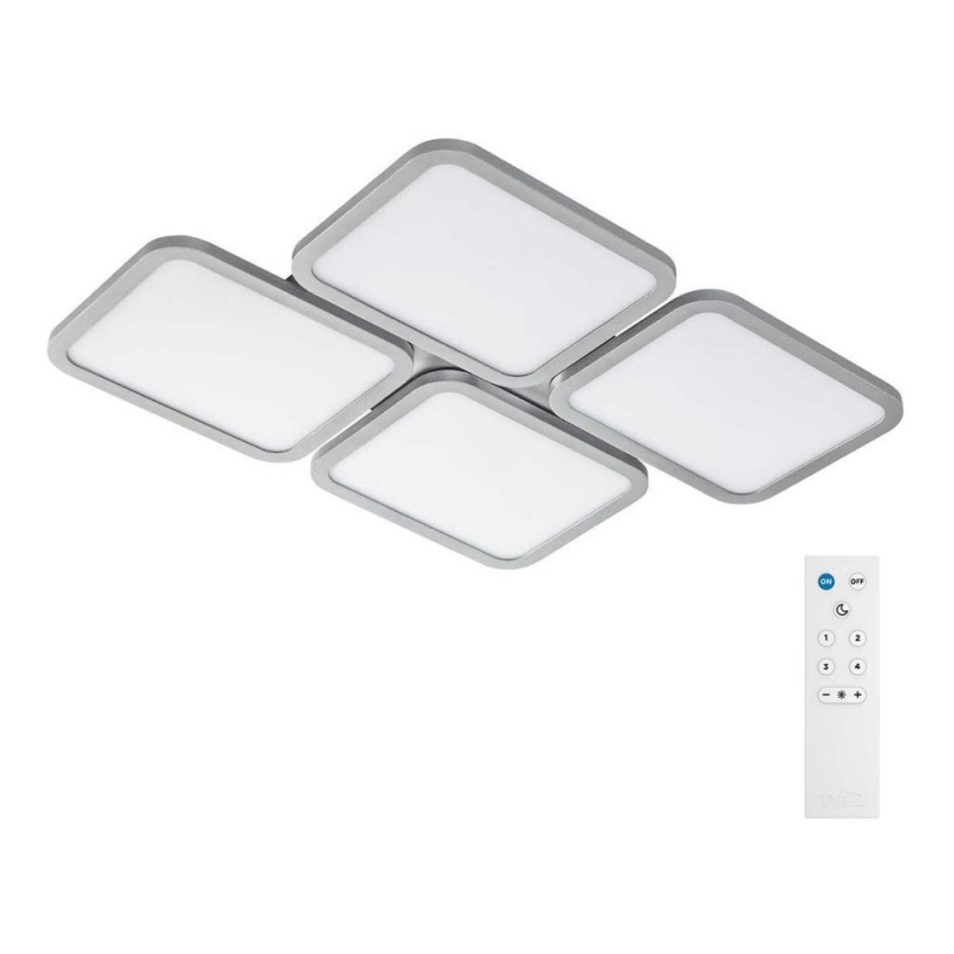 Wofi 9488.04.70.8000-Iluminação de teto LED RGBW com regulação REEV LED/30W/230V Wi-Fi+controlo remoto
