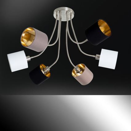 Wofi 9609.06.10.9000 - Candelabro suspenso CHARME 6xE14/40W/230V