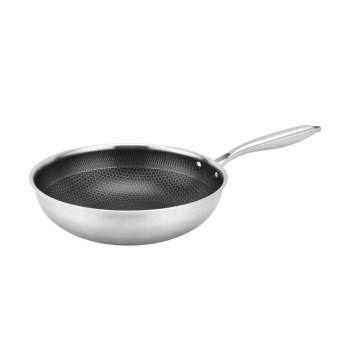 Wok KITCHISIMO 28 cm em aço inoxidável