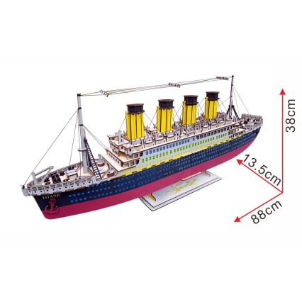 Woodcraft - Madeira 3D puzzle Titanic