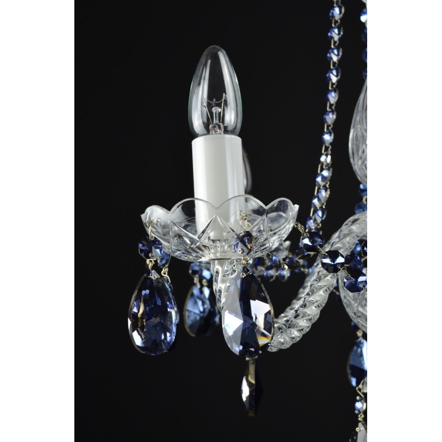 Wranovsky JWZ102052101 - Candelabro de cristal de corrente DE LUXE 5xE14/40W/230V