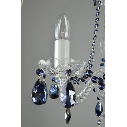 Wranovsky JWZ102052101 - Candelabro de cristal de corrente DE LUXE 5xE14/40W/230V