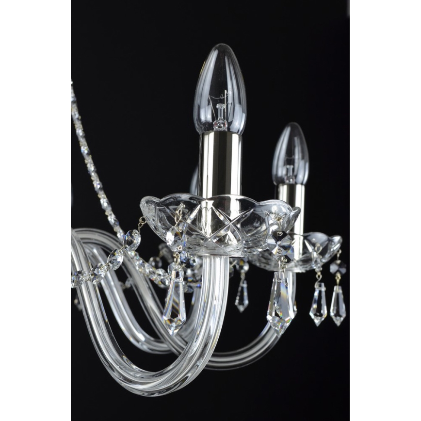 Wranovsky JWZ117082101 - Candelabro de cristal de corrente BONTON 8xE14/40W/230V