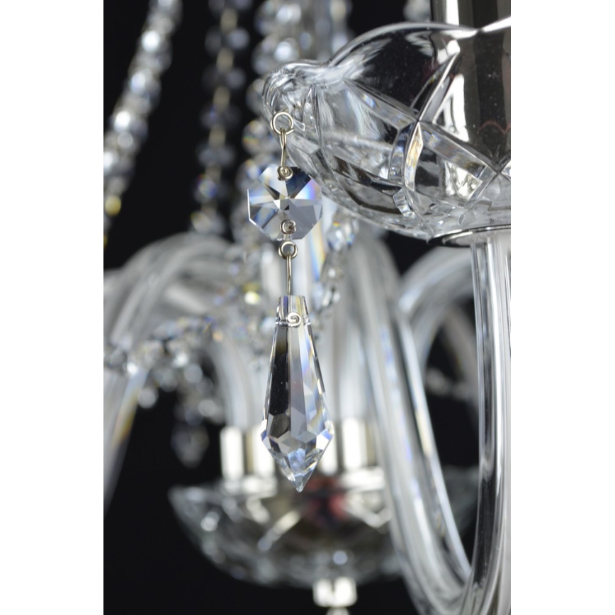 Wranovsky JWZ117082101 - Candelabro de cristal de corrente BONTON 8xE14/40W/230V