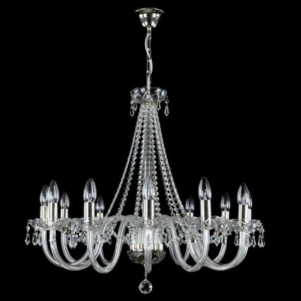 Wranovsky JWZ117122101 - Candelabro de cristal de corrente BONTON 12xE14/40W/230V