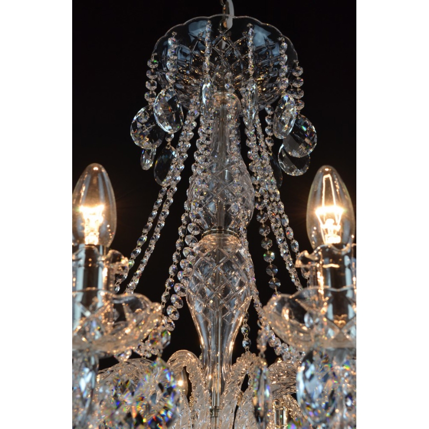 Wranovsky JWZ124122101 - Candelabro de cristal de corrente IMPERIAL 12xE14/40W/230V