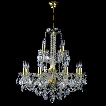 Wranovsky JWZ125122230 - Candelabro de cristal de corrente MARIERA 12xE14/40W/230V