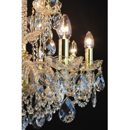 Wranovsky JWZ125122230 - Candelabro de cristal de corrente MARIERA 12xE14/40W/230V