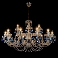 Wranovsky JWZ166182231 - Candelabro de cristal de corrente OCEAN 18xE14/40W/230V