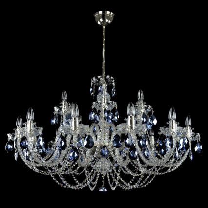 Wranovsky JWZ166182231 - Candelabro de cristal de corrente OCEAN 18xE14/40W/230V