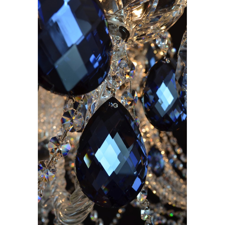 Wranovsky JWZ166182231 - Candelabro de cristal de corrente OCEAN 18xE14/40W/230V