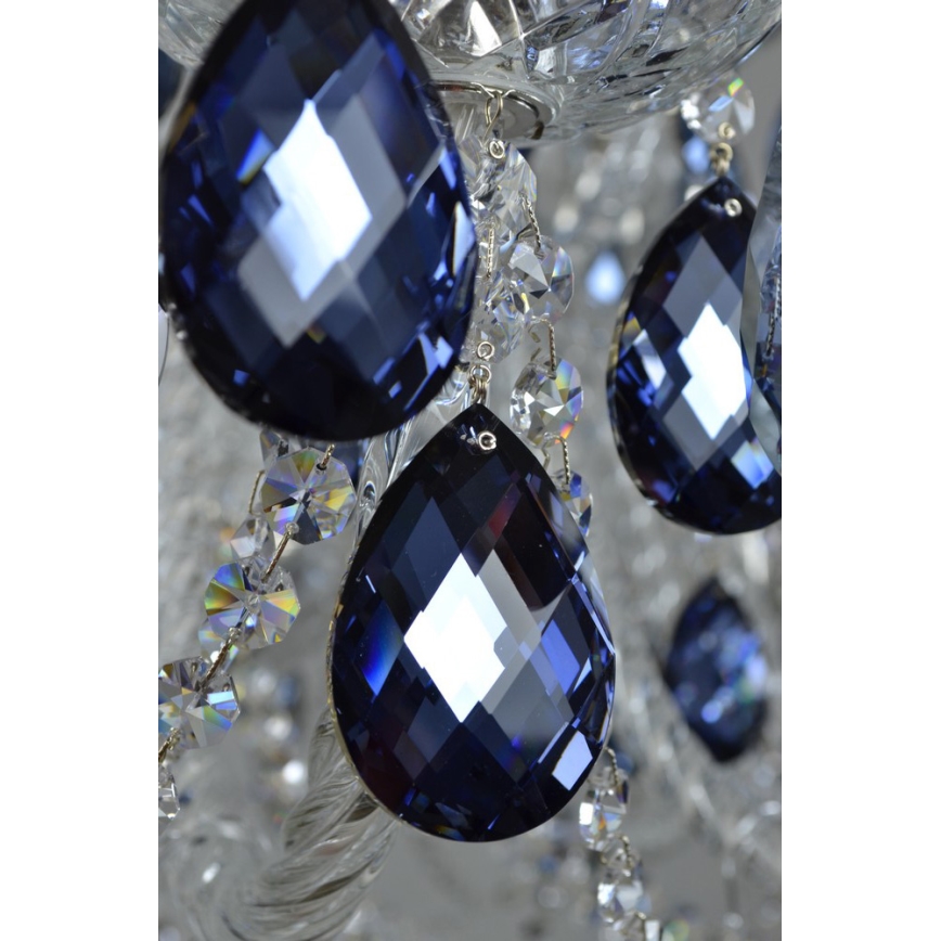 Wranovsky JWZ166182231 - Candelabro de cristal de corrente OCEAN 18xE14/40W/230V