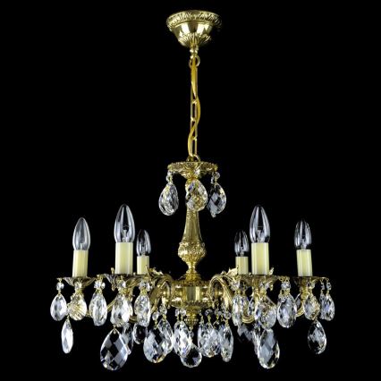Wranovsky JWZ207061100 - Candelabro de cristal de corrente DRACO 6xE14/40W/230V