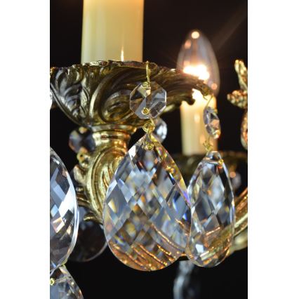 Wranovsky JWZ207061100 - Candelabro de cristal de corrente DRACO 6xE14/40W/230V