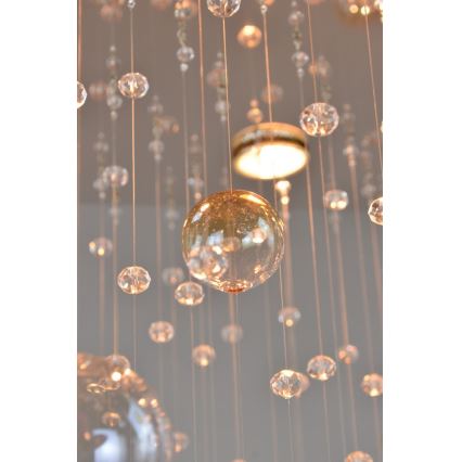 Wranovsky JWZ610100101 - Candelabro de cristal integrado ORBIS 10xGU10/40W/230V