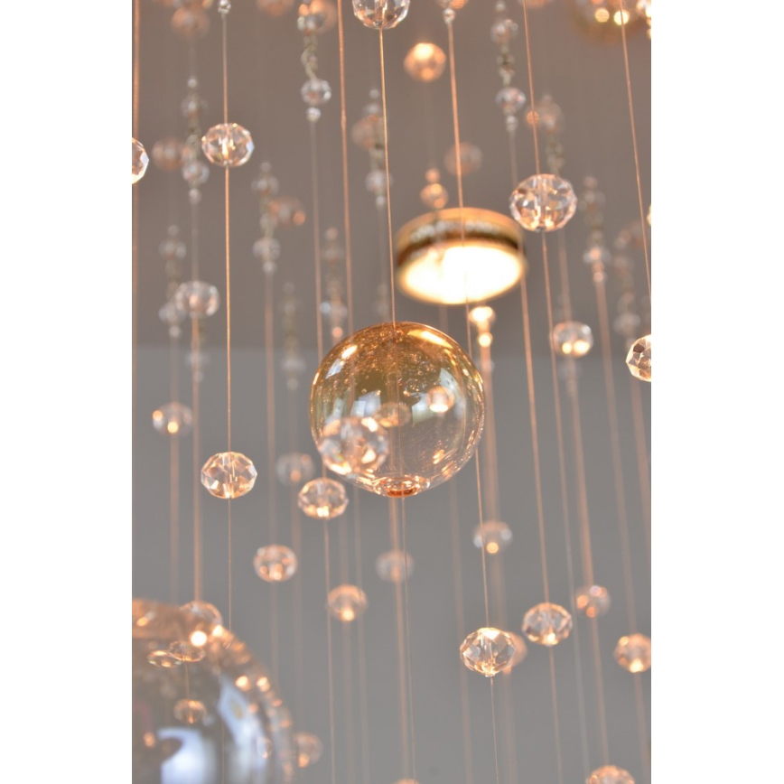 Wranovsky JWZ610100101 - Candelabro de cristal integrado ORBIS 10xGU10/40W/230V