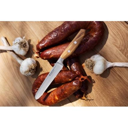 Wüsthof - Faca de pão AMICI 14 cm madeira de oliveira