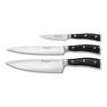 Wüsthof - Conjunto de 3 facas de cozinha CLASSIC IKON, pretas