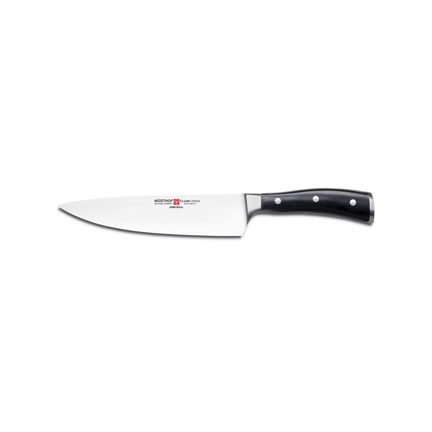 Wüsthof - Conjunto de 3 facas de cozinha CLASSIC IKON, pretas