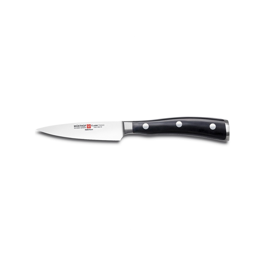Wüsthof - Conjunto de 3 facas de cozinha CLASSIC IKON, pretas