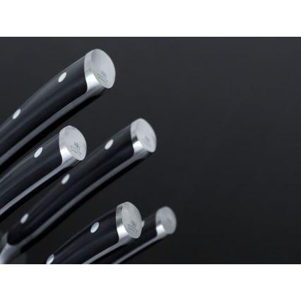 Wüsthof - Conjunto de facas de cozinha com suporte CLASSIC IKON 7 peças freixo/preto