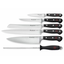 Wüsthof - Conjunto de facas de cozinha CLASSIC 6 pçs preto