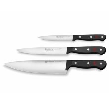 Wüsthof - Conjunto de facas de cozinha GOURMET 3 pçs preto