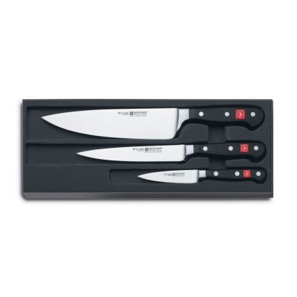 Wüsthof - Conjunto de facas de cozinhaCLASSIC 3 pcs preto