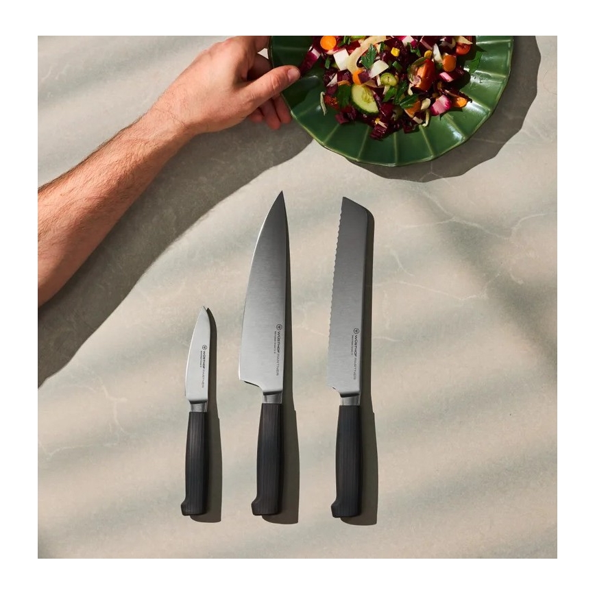 Wüsthof - Conjunto PARTNER de 3 facas de cozinha, preto