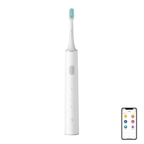 Xiaomi - Escova de dentes elétrica inteligente T500 Bluetooth IPX7 branca