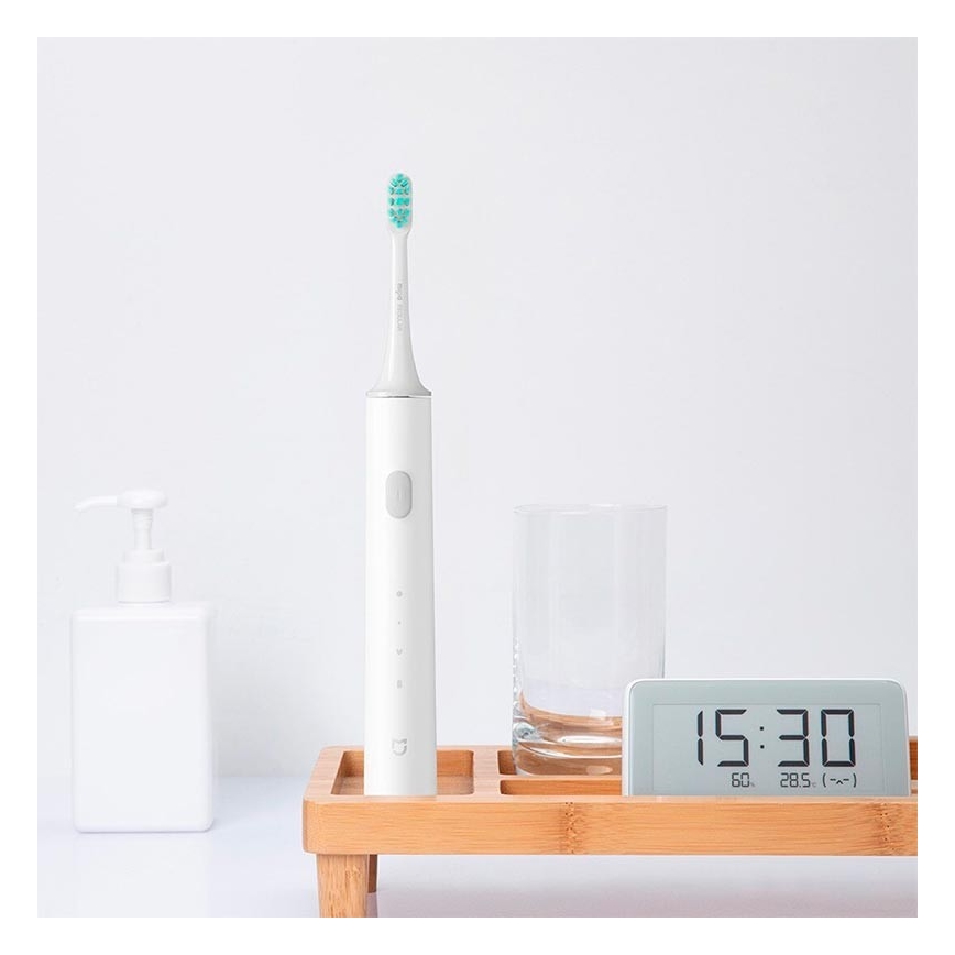 Xiaomi - Escova de dentes elétrica inteligente T500 Bluetooth IPX7 branca