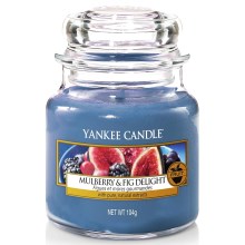 Yankee Candle - Vela aromática MULBERRY & FIG DELIGHT pequeno 104g 20-30 horas