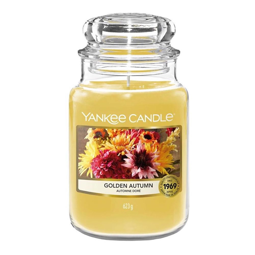 Yankee Candle - Vela perfumada GOLDEN AUTUMN grande 623g 110-150 h
