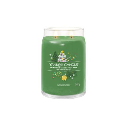 Yankee Candle - Vela perfumada SHIMMERING CHRISTMAS TREE grande 567g 60-90 h.