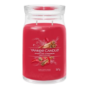 Yankee Candle - Vela perfumada SPARKLING CINNAMON grande 567g 60-90 h