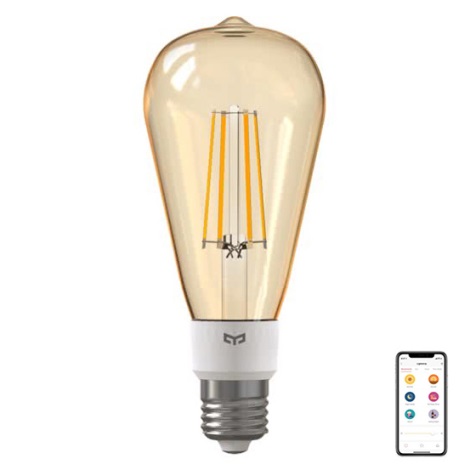 Yeelight - Lâmpada LED com regulação FILAMENT ST64 E27/6W/230V 2700K Wi-Fi