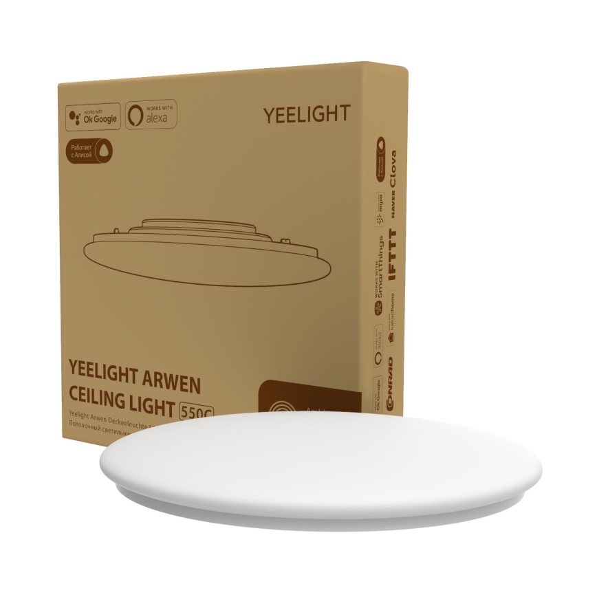 Yeelight - Luminária LED RGB Regulável ARWEN 550C LED/50W/230V IP50 CRI 90 + controlo remoto Wi-Fi/BT
