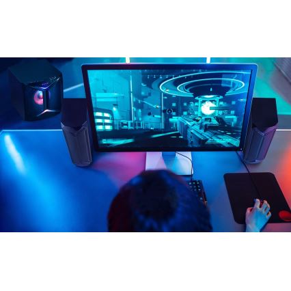 Yenkee - Altifalantes PC 2.1 50W/230V preto + controlo remoto