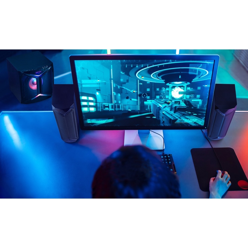 Yenkee - Altifalantes PC 2.1 50W/230V preto + controlo remoto