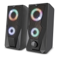 Yenkee - Altifalantes USB com retroiluminação RGB 6W/5V preto