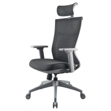 Yenkee - Cadeira de escritório preto/cinzento